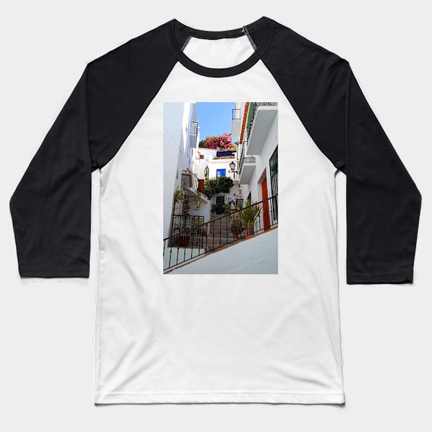 Frigiliana Andalusia Costa del Sol Spain Baseball T-Shirt by AndyEvansPhotos